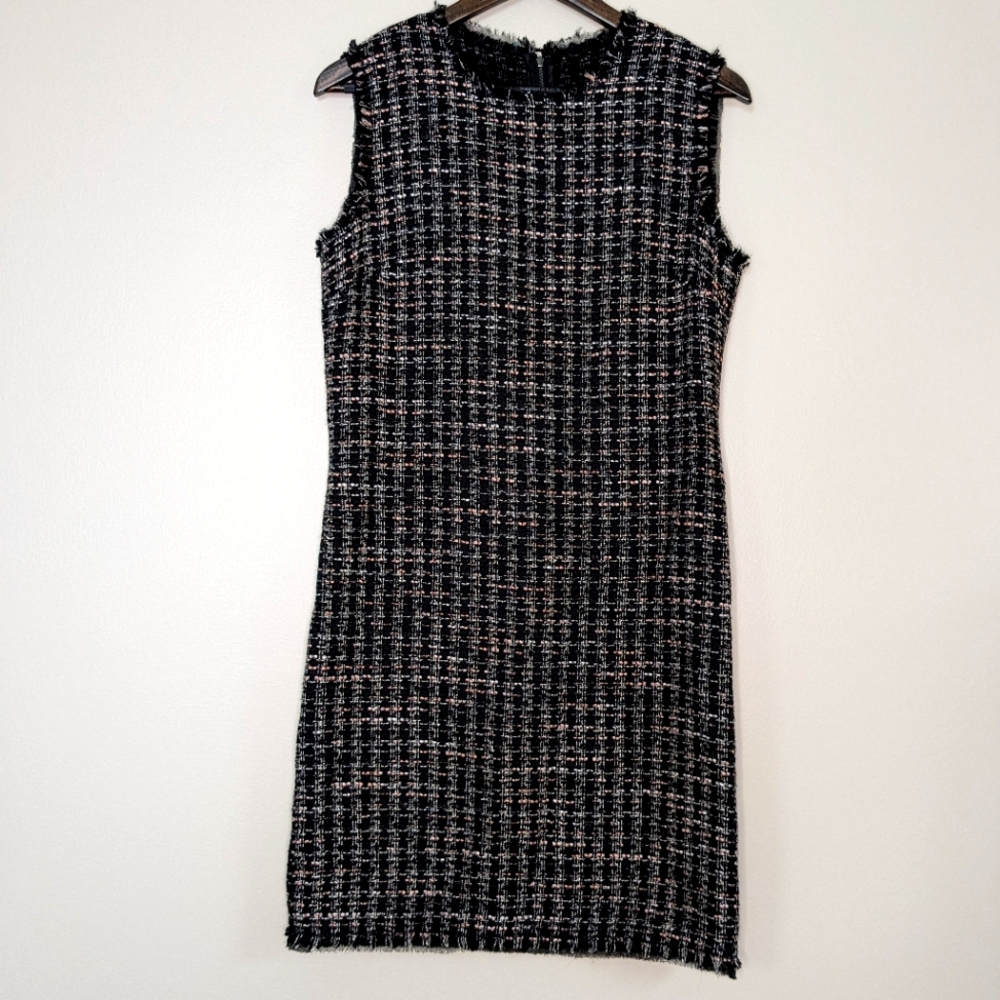 Dolce & Gabbana tweed sleeveless dress